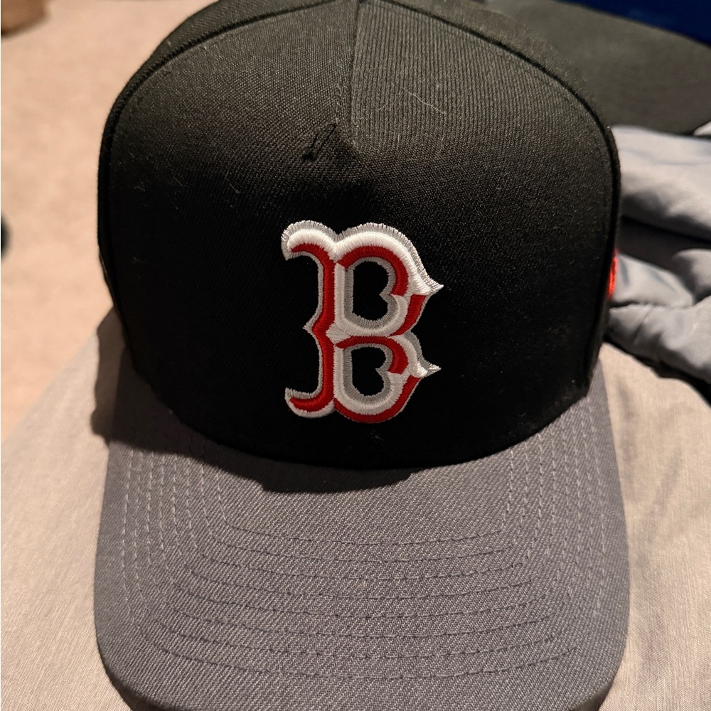 Redsox Black and Gray Hat